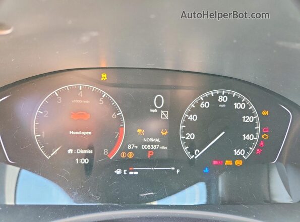 2HGFE2F56SH593518 2025 HONDA CIVIC Gray ხელსაწყოთა პანელის ხედი