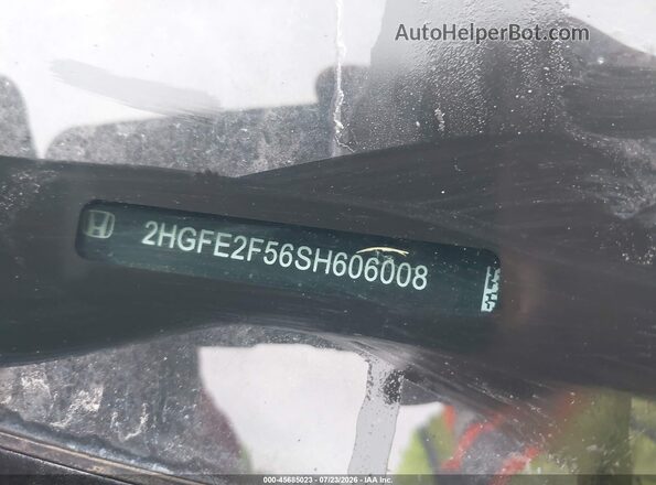 2HGFE2F56SH606008 2025 HONDA CIVIC White Widok komory silnika