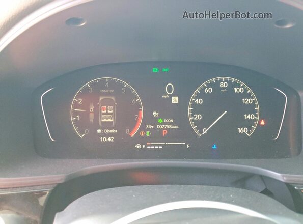 2HGFE2F56TH531893 2026 HONDA CIVIC White Widok zestawu wskaźników
