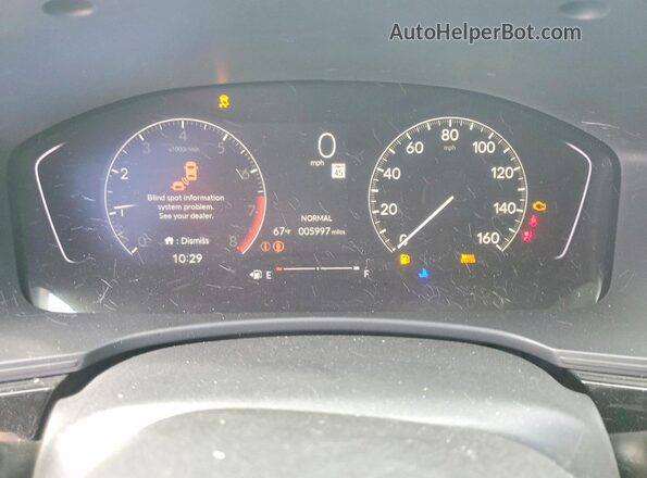 2HGFE2F56TH562254 2026 HONDA CIVIC Серый Вид щитка приборов