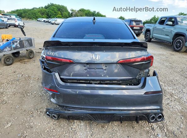 2HGFE2F57NH525765 2022 HONDA CIVIC Gray Widok z tyłu