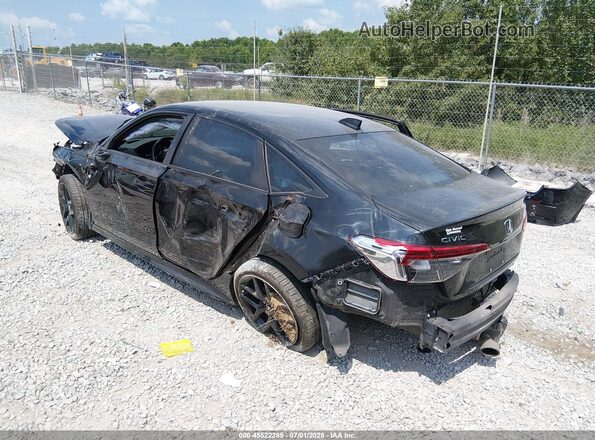2HGFE2F57NH535244 2022 HONDA CIVIC Black Հետևի ձախ