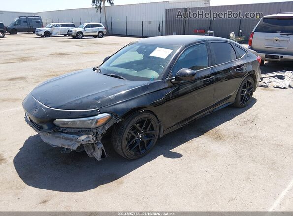 2HGFE2F57NH535910 2022 HONDA CIVIC Черный Передняя левая четверть