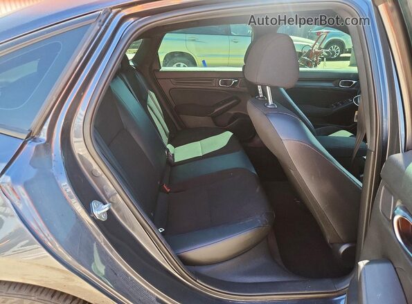 2HGFE2F57NH548897 2022 HONDA CIVIC Charcoal უკანა სავარძლების ხედი