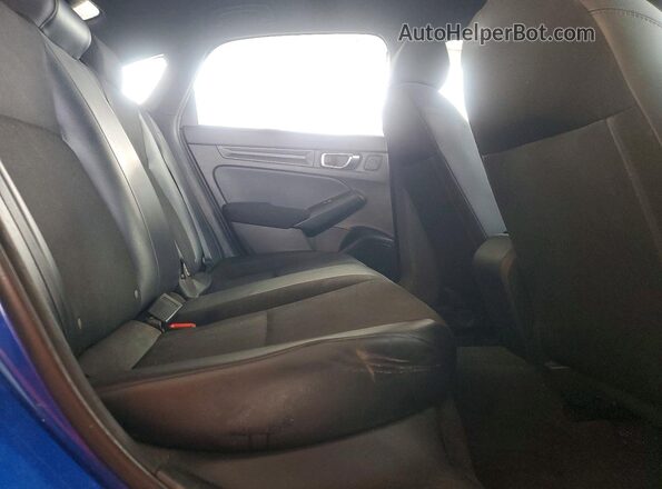 2HGFE2F57NH556515 2022 HONDA CIVIC Blue უკანა სავარძლების ხედი