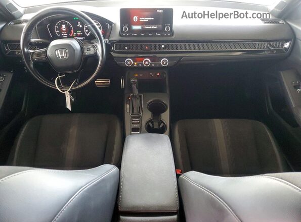 2HGFE2F57NH556515 2022 HONDA CIVIC Blue წინა პანელის ხედი