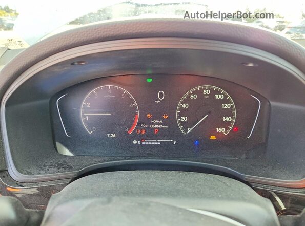 2HGFE2F57NH569085 2022 HONDA CIVIC White Instrument cluster view