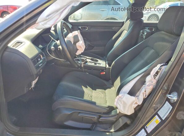 2HGFE2F57NH574786 2022 HONDA CIVIC Charcoal Widok wnętrza z przodu