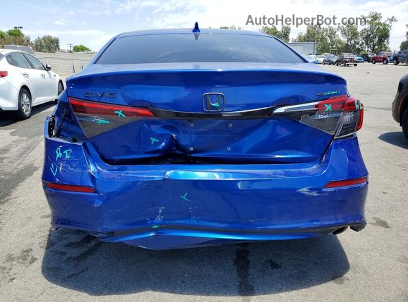 2HGFE2F57NH576165 2022 HONDA CIVIC Blue უკანა ხედი