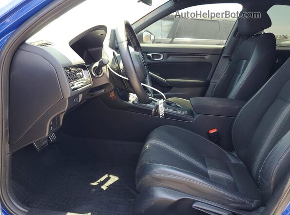 2HGFE2F57NH576165 2022 HONDA CIVIC Blue წინა სალონის ხედი