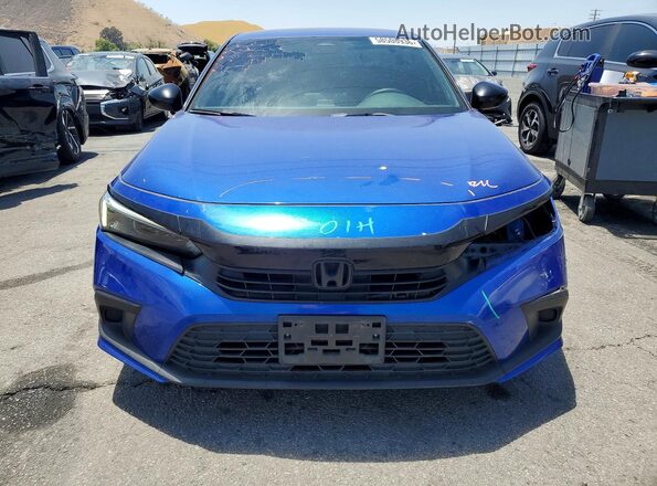 2HGFE2F57NH576165 2022 HONDA CIVIC Blue წინა ხედი