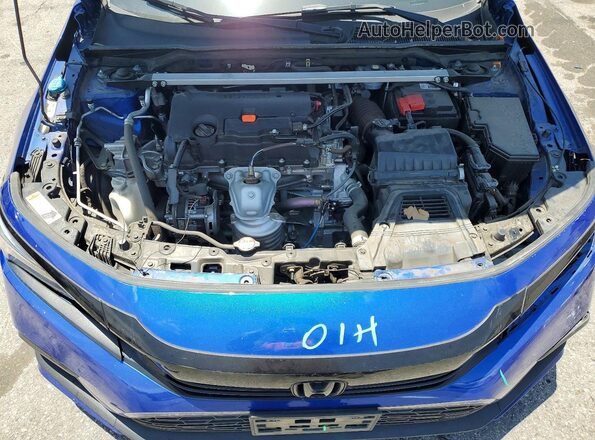 2HGFE2F57NH576165 2022 HONDA CIVIC Blue უკანა სალონის ხედი