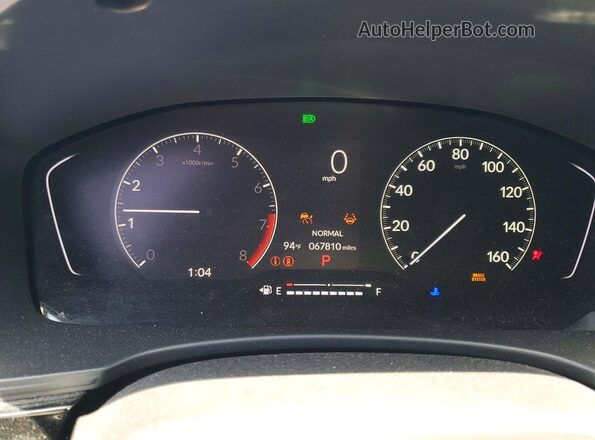 2HGFE2F57NH576165 2022 HONDA CIVIC Blue ხელსაწყოთა პანელის ხედი