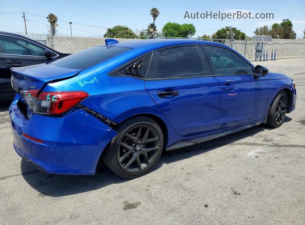 2HGFE2F57NH576165 2022 HONDA CIVIC Blue უკანა მარჯვენა