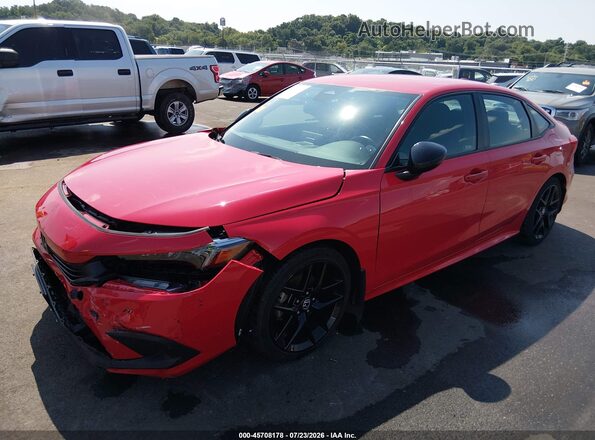 2HGFE2F57NH596318 2022 HONDA CIVIC Red Front left
