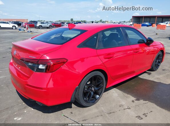 2HGFE2F57NH596318 2022 HONDA CIVIC Red Rear right