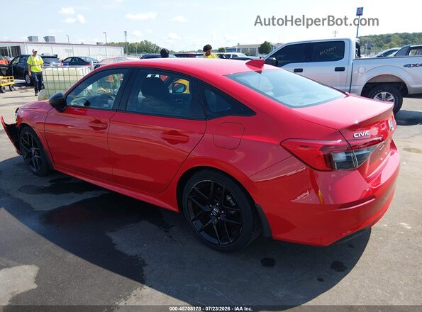 2HGFE2F57NH596318 2022 HONDA CIVIC Red Rear left