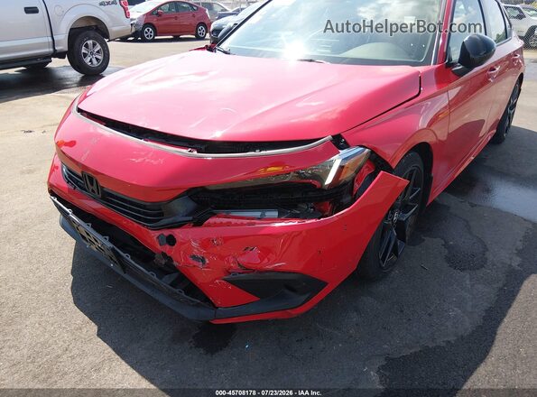 2HGFE2F57NH596318 2022 HONDA CIVIC Red Front view