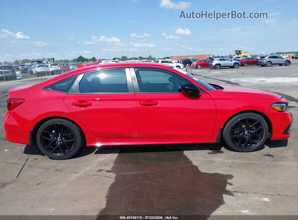 2HGFE2F57NH596318 2022 HONDA CIVIC Red Rear interior view
