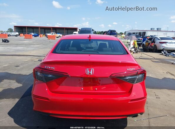 2HGFE2F57NH596318 2022 HONDA CIVIC Red 