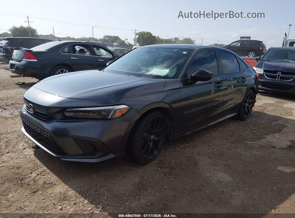 2HGFE2F57NH600187 2022 HONDA CIVIC Gray Przód lewy