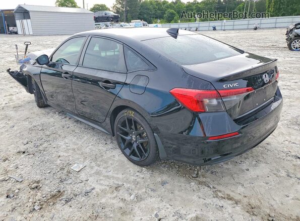 2HGFE2F57NH605762 2022 HONDA CIVIC Black უკანა მარცხენა