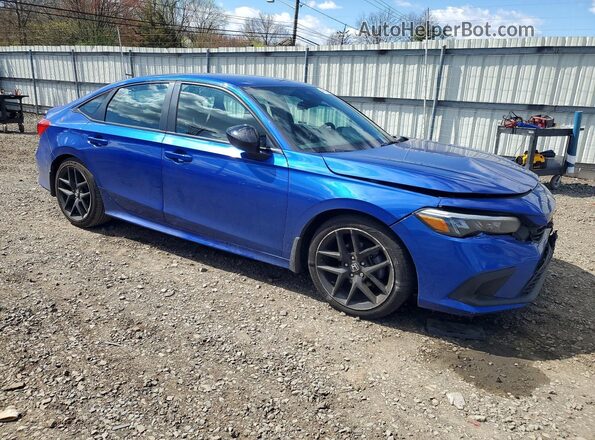 2HGFE2F57PH516678 2023 HONDA CIVIC Blue Delantero derecho