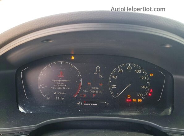 2HGFE2F57PH516678 2023 HONDA CIVIC Blue Vista del cuadro de instrumentos