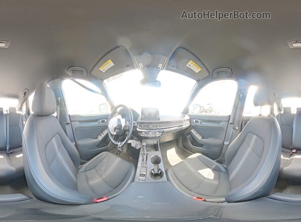 2HGFE2F57PH516678 2023 HONDA CIVIC Blue Vista de la etiqueta del VIN