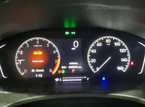 2HGFE2F57PH523131 2023 HONDA CIVIC Blue Vista del cuadro de instrumentos