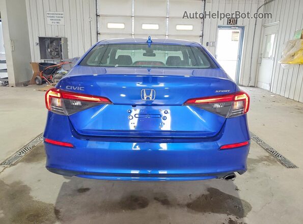 2HGFE2F57PH523131 2023 HONDA CIVIC Blue Vista trasera