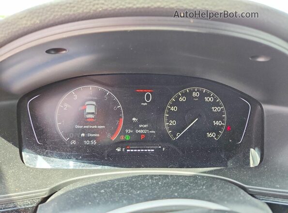 2HGFE2F57PH557361 2023 HONDA CIVIC White Vista del cuadro de instrumentos