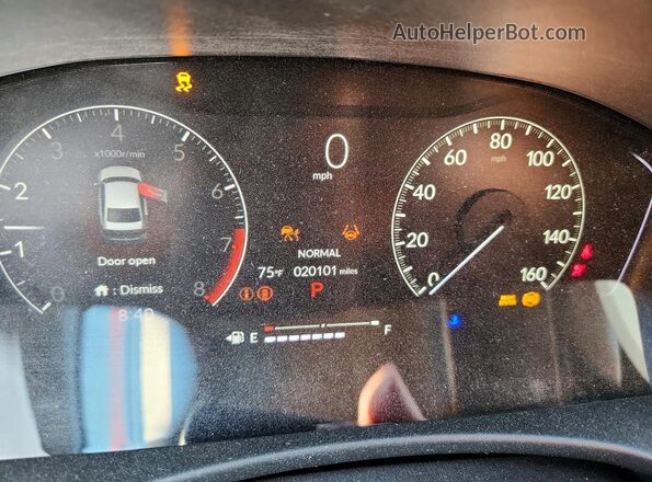2HGFE2F57PH559112 2023 HONDA CIVIC Black Instrument cluster view