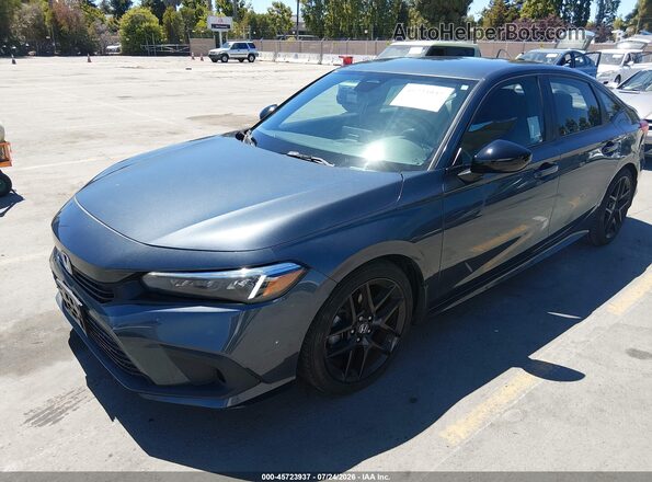 2HGFE2F57RH540983 2024 HONDA CIVIC Gray Առջևի ձախ երեք քառորդ տեսարան