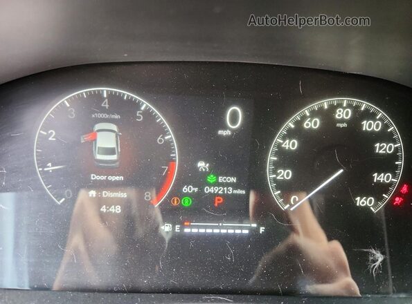 2HGFE2F57RH572767 2024 HONDA CIVIC Blue Вид щитка приладів