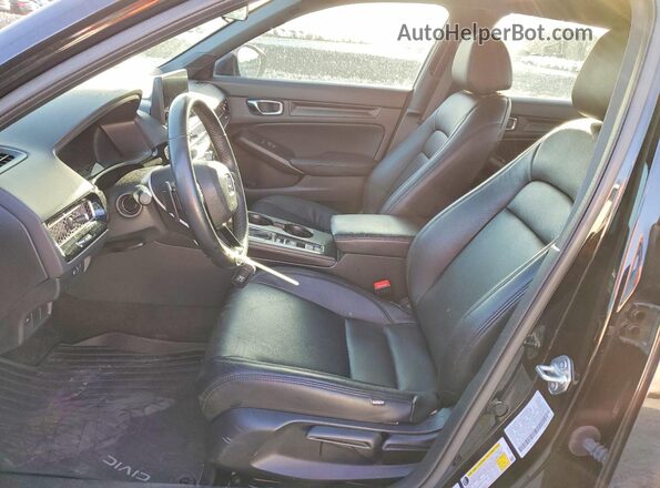 2HGFE2F57SH533893 2025 HONDA CIVIC Black წინა სალონის ხედი