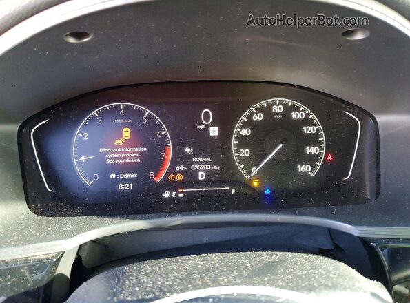 2HGFE2F57SH533893 2025 HONDA CIVIC Black ხელსაწყოთა პანელის ხედი