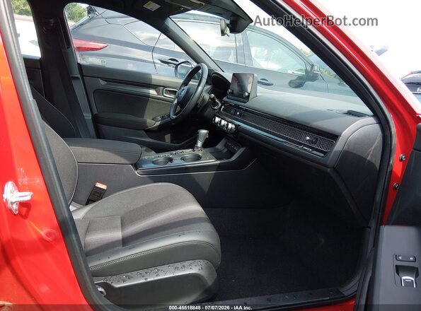 2HGFE2F57SH597285 2025 HONDA CIVIC Red Вид салону спереду