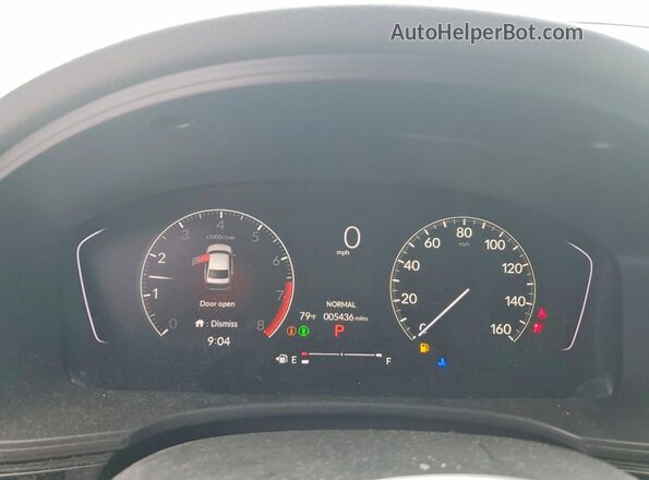 2HGFE2F57TH539808 2026 HONDA CIVIC Charcoal Вид щитка приладів