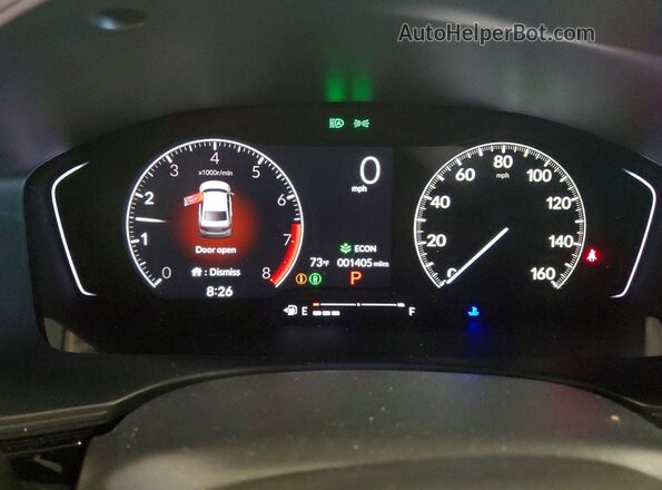 2HGFE2F57TH551909 2026 HONDA CIVIC White Вид щитка приладів