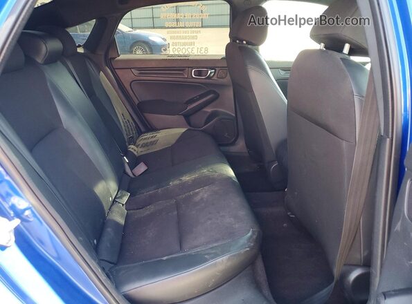 2HGFE2F58NH507887 2022 HONDA CIVIC Blue Հետևի նստատեղերի տեսք