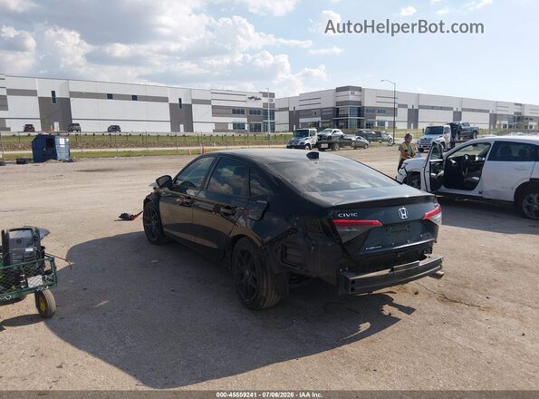 2HGFE2F58NH515780 2022 HONDA CIVIC Black Հետևի ձախ