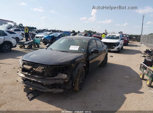 2HGFE2F58NH515780 2022 HONDA CIVIC Black Առջևի ձախ երեք քառորդ տեսարան