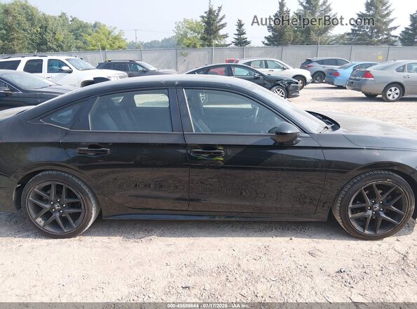 2HGFE2F58NH523989 2022 HONDA CIVIC Black Vista interior trasera
