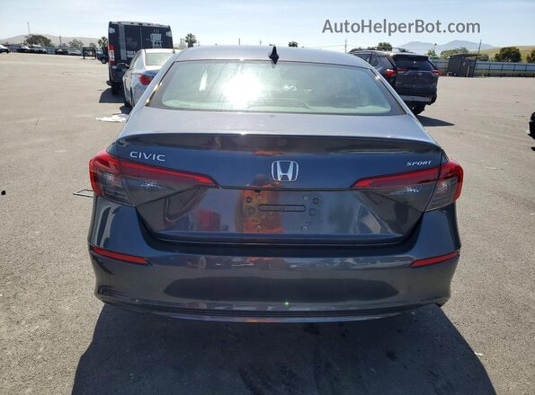 2HGFE2F58NH525757 2022 HONDA CIVIC Gray Vista trasera