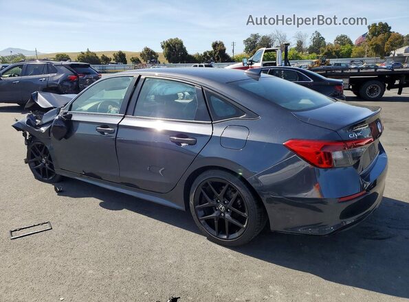2HGFE2F58NH525757 2022 HONDA CIVIC Gray Trasero izquierdo