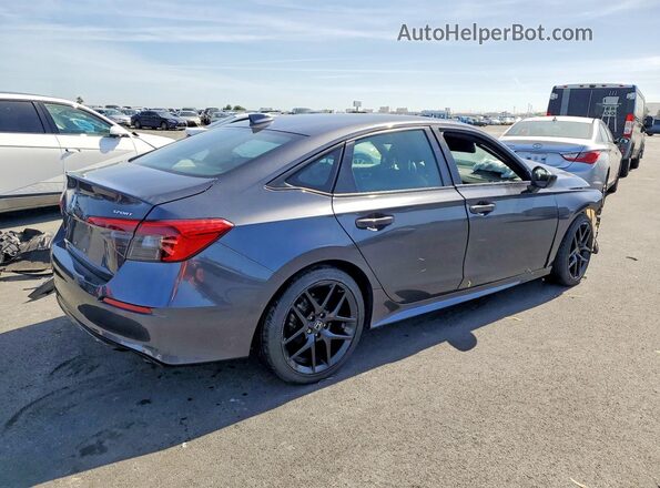 2HGFE2F58NH525757 2022 HONDA CIVIC Gray Trasero derecho