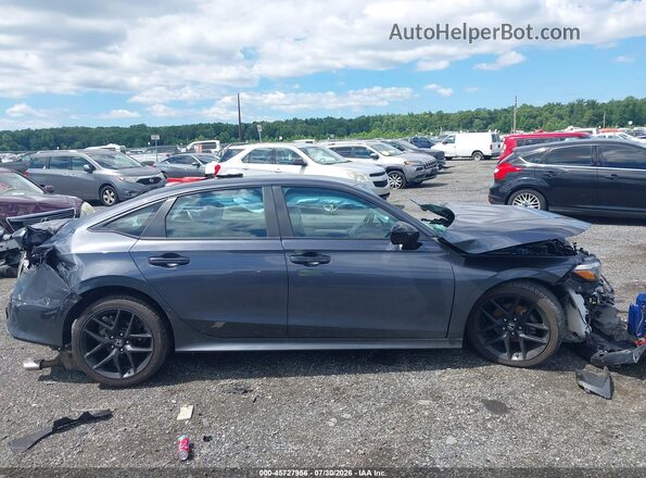 2HGFE2F58NH553526 2022 HONDA CIVIC Gray Widok wnętrza z tyłu