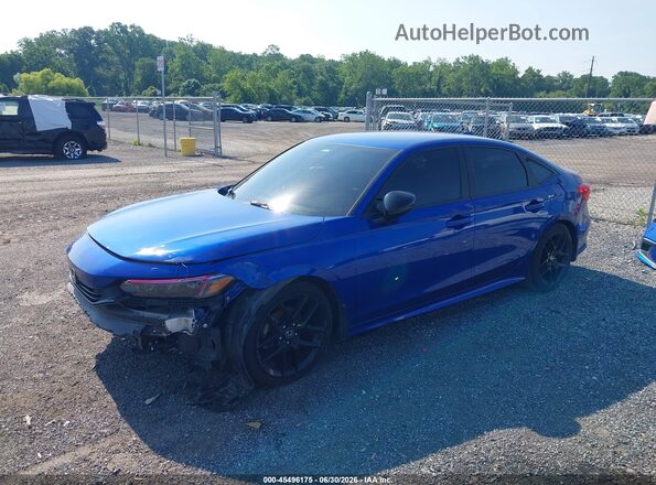 2HGFE2F58NH562257 2022 HONDA CIVIC Blue Vista tres cuartos delantera izquierda