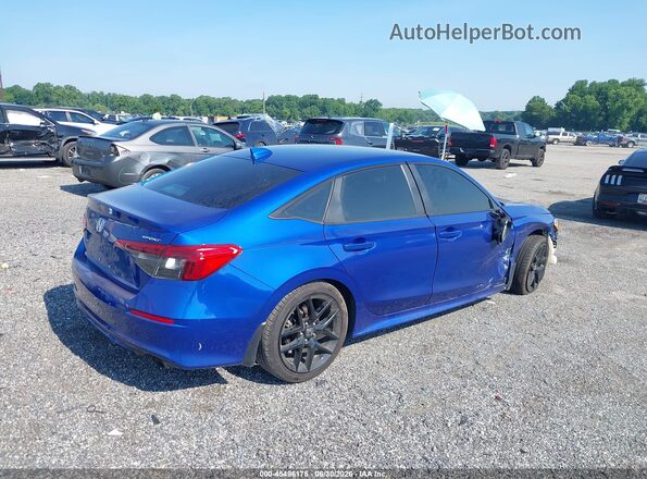 2HGFE2F58NH562257 2022 HONDA CIVIC Blue Trasero derecho